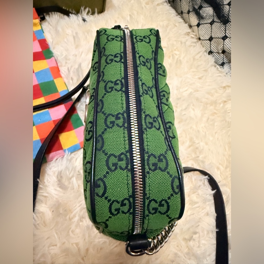 Authentic Like New Gucci Marmont GG Camera Canvas Crossbody - Picture 12 of 16